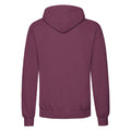 Burgundy - Back - Fruit of the Loom Adults Unisex Classic Hooded Sweatshirt
