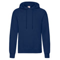 Navy - Front - Fruit of the Loom Adults Unisex Classic Hooded Sweatshirt