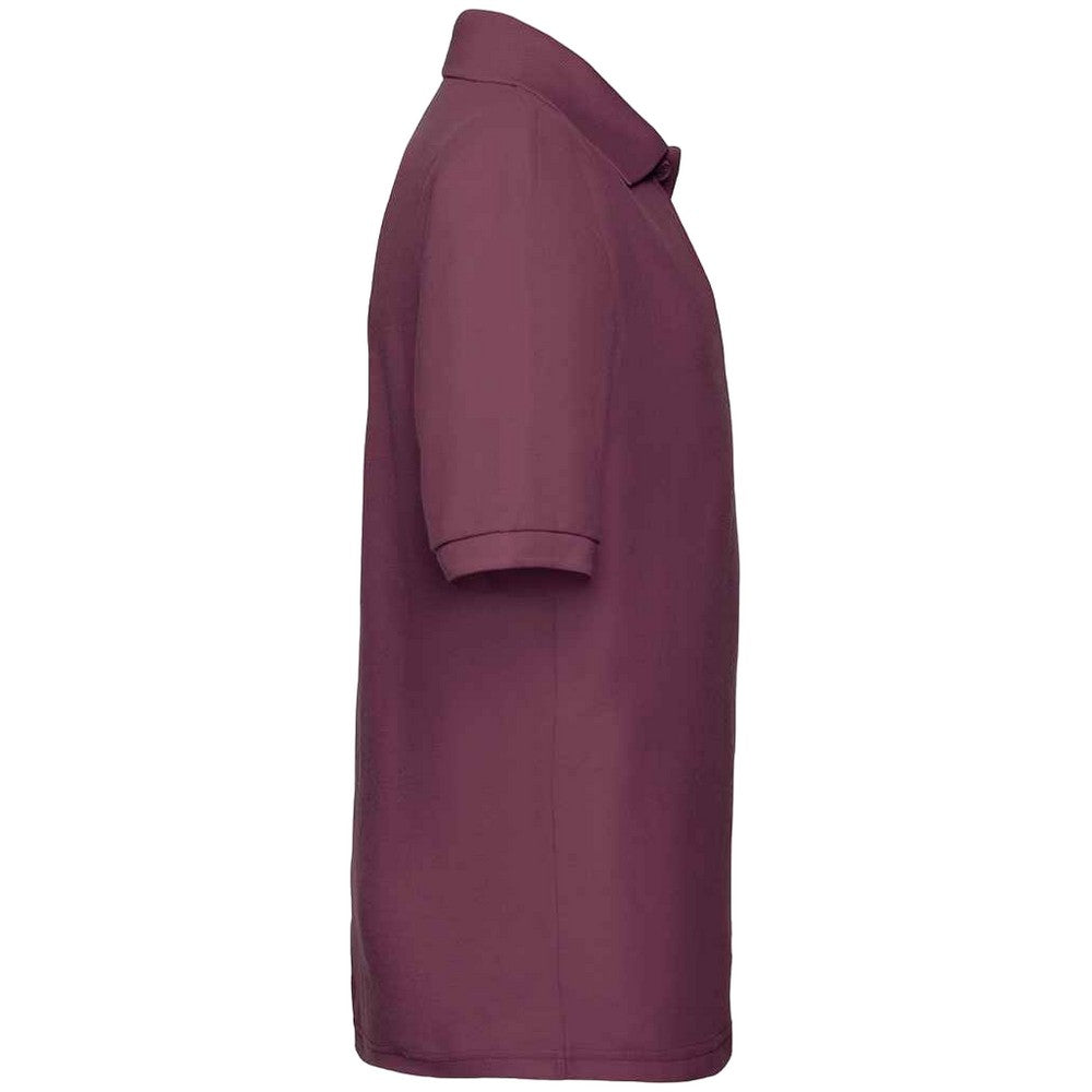 Burgundy - Side - Fruit Of The Loom Childrens-Kids Poly-Cotton Pique Polo Shirt