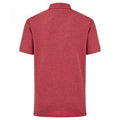 Heather Red - Back - Fruit Of The Loom Childrens-Kids Poly-Cotton Pique Polo Shirt