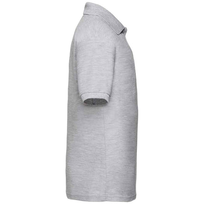 Heather Grey - Side - Fruit Of The Loom Childrens-Kids Poly-Cotton Pique Polo Shirt