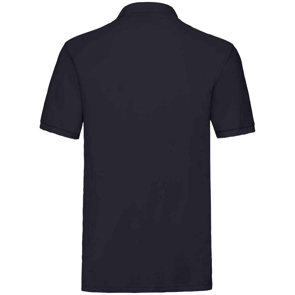 Deep Navy - Back - Fruit of the Loom Mens Premium Cotton Pique Polo Shirt