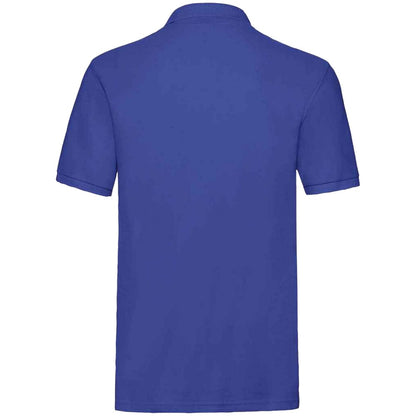 Royal Blue - Back - Fruit of the Loom Mens Premium Cotton Pique Polo Shirt