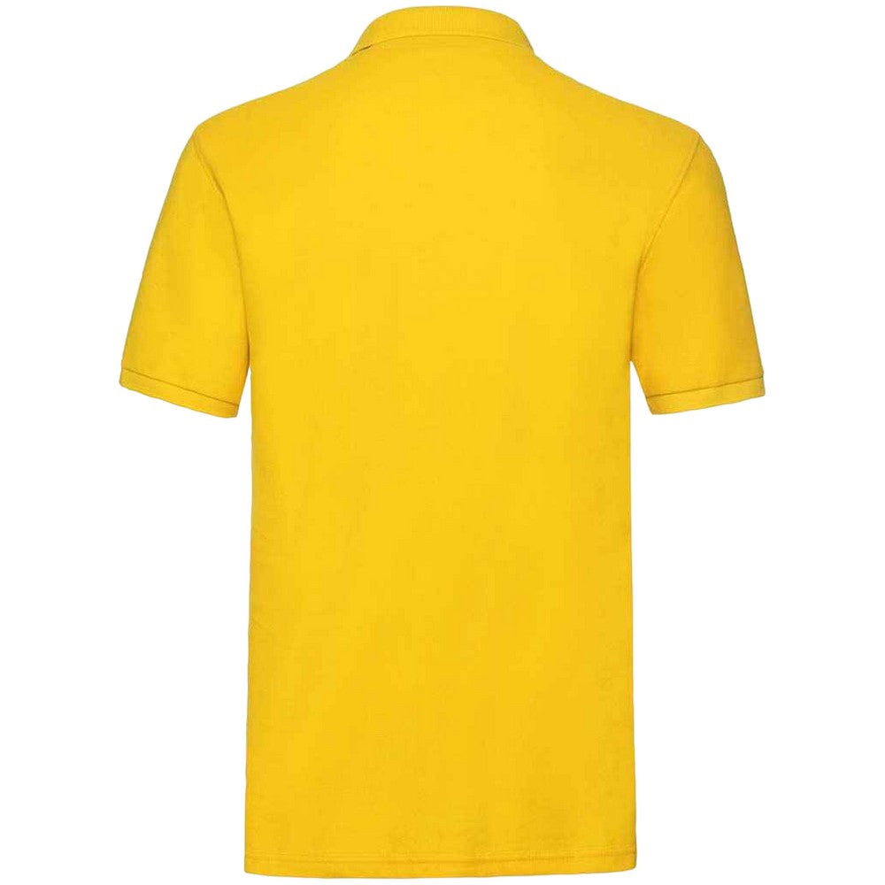Sunflower - Back - Fruit of the Loom Mens Premium Cotton Pique Polo Shirt