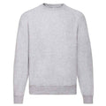 Heather Grey - Front - Fruit Of The Loom Adults Unisex Classic Raglan Sweatshirt