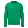 Heather Green - Front - Fruit Of The Loom Adults Unisex Classic Raglan Sweatshirt