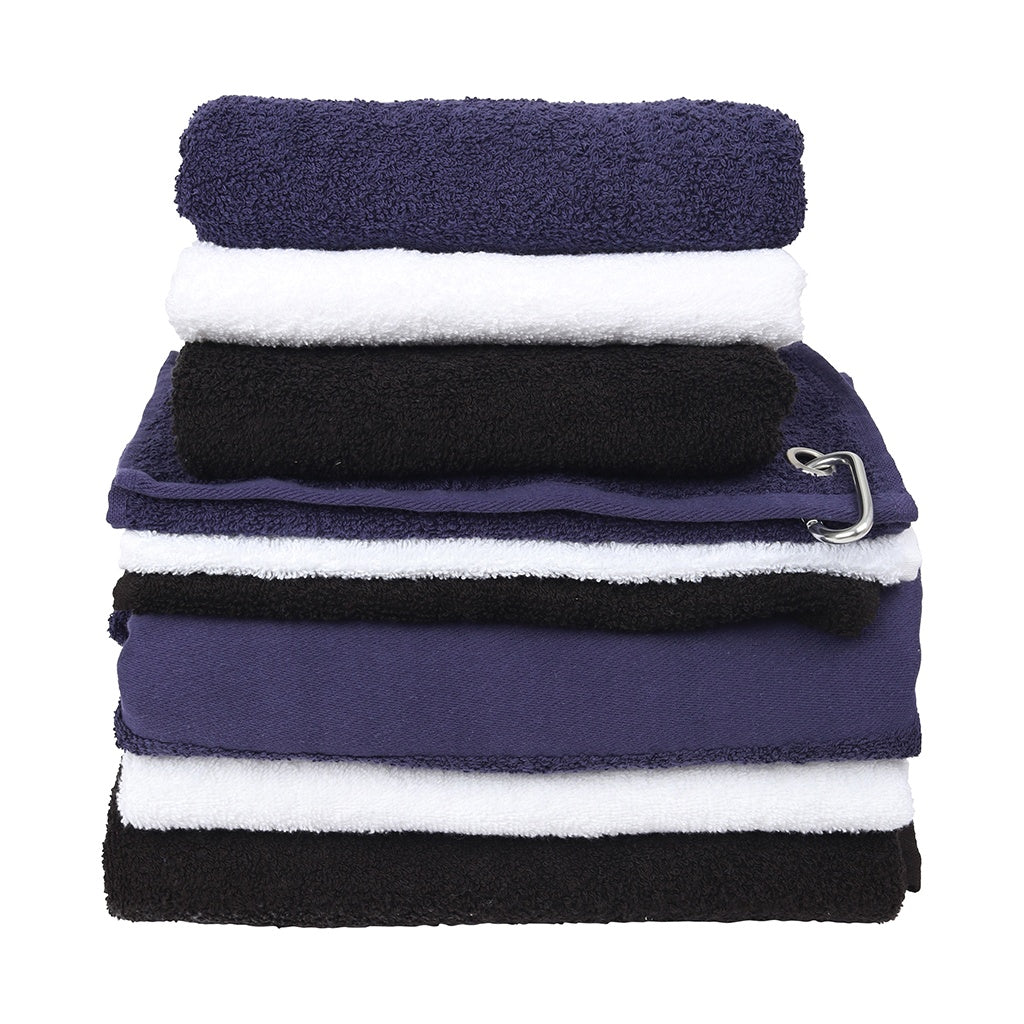 Navy - Front - Towel City Printable Border Bath Towel