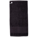 Black - Front - Towel City Printable Border Golf Towel