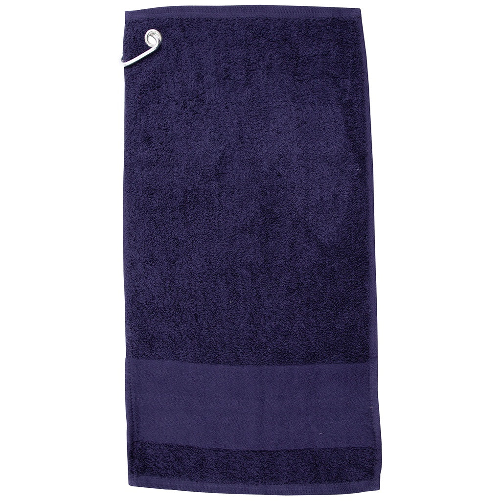 Navy - Front - Towel City Printable Border Golf Towel