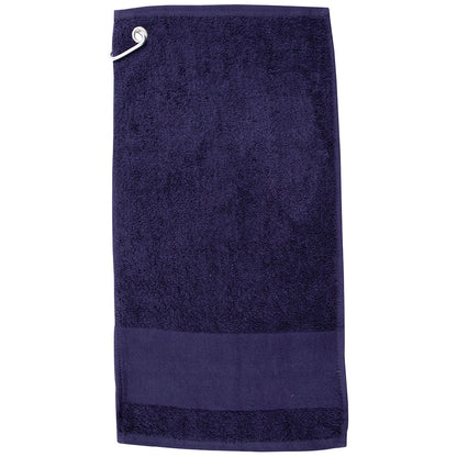 Navy - Front - Towel City Printable Border Golf Towel