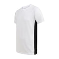 White-Black - Side - SF Adults Unisex Contrast T-Shirt