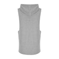 Sport Grey - Back - AWDis Adults Unisex Just Cool Urban Sleeveless Muscle Hoodie