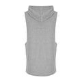 Sport Grey - Back - AWDis Adults Unisex Just Cool Urban Sleeveless Muscle Hoodie