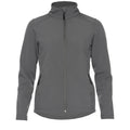 Charcoal - Front - Gildan Womens-Ladies Hammer Soft Shell Jacket