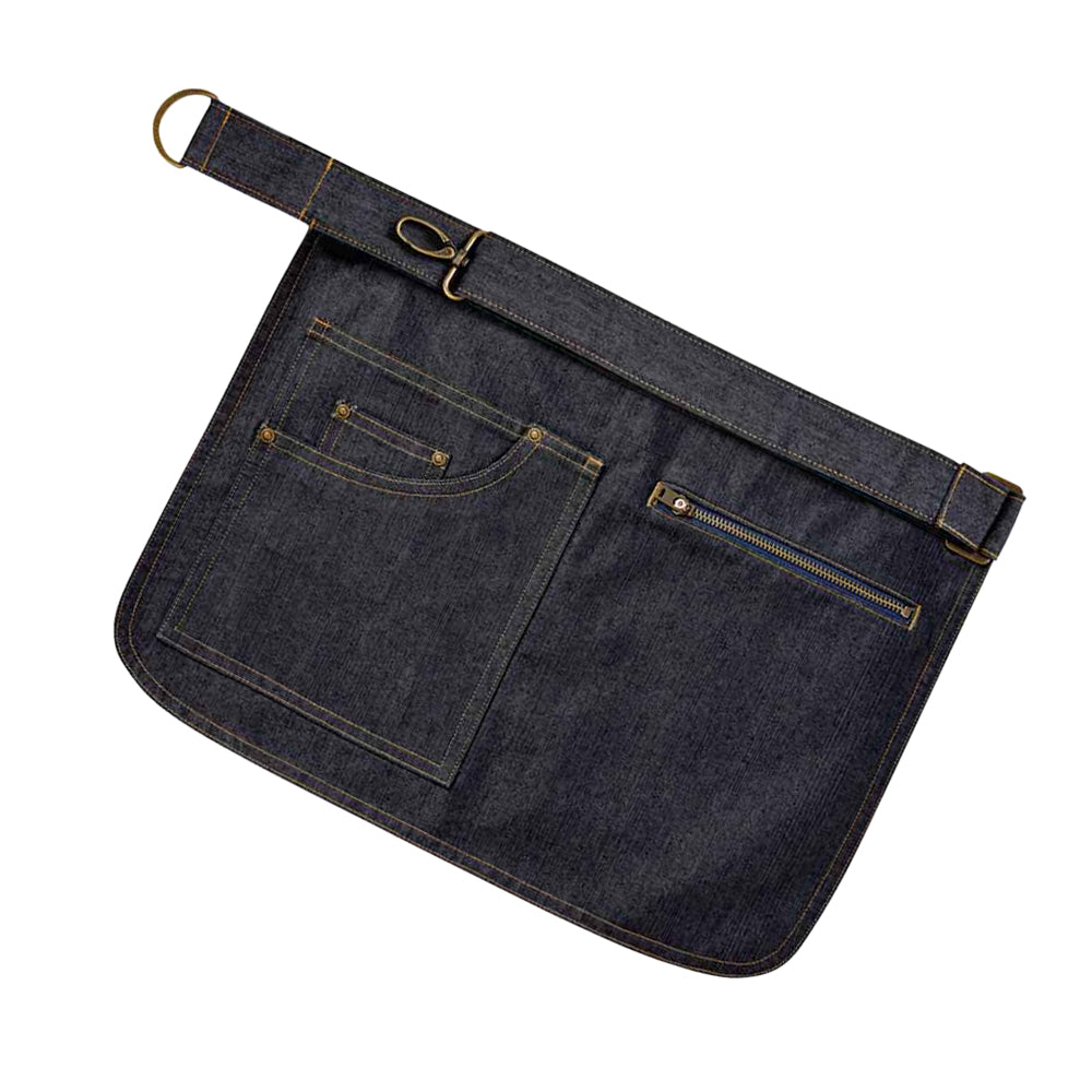 Indigo Denim - Back - Premier Adults Unisex Metro Utility Hip Apron