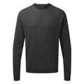 Charcoal - Front - Premier Adults Unisex Cotton Rich Crew Neck Sweater