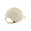 Sand - Back - Beechfield Vintage Low Profile Cap