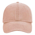 Peach - Side - Beechfield Vintage Low Profile Cap
