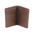Tan - Back - Quadra NuHide Faux Leather Wallet