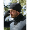 Black - Side - Beechfield Sports Tech Soft Shell Beanie