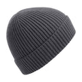 Graphite Grey - Front - Beechfield Engineered Knit Ribbed Beanie