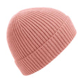 Blush - Front - Beechfield Engineered Knit Ribbed Beanie