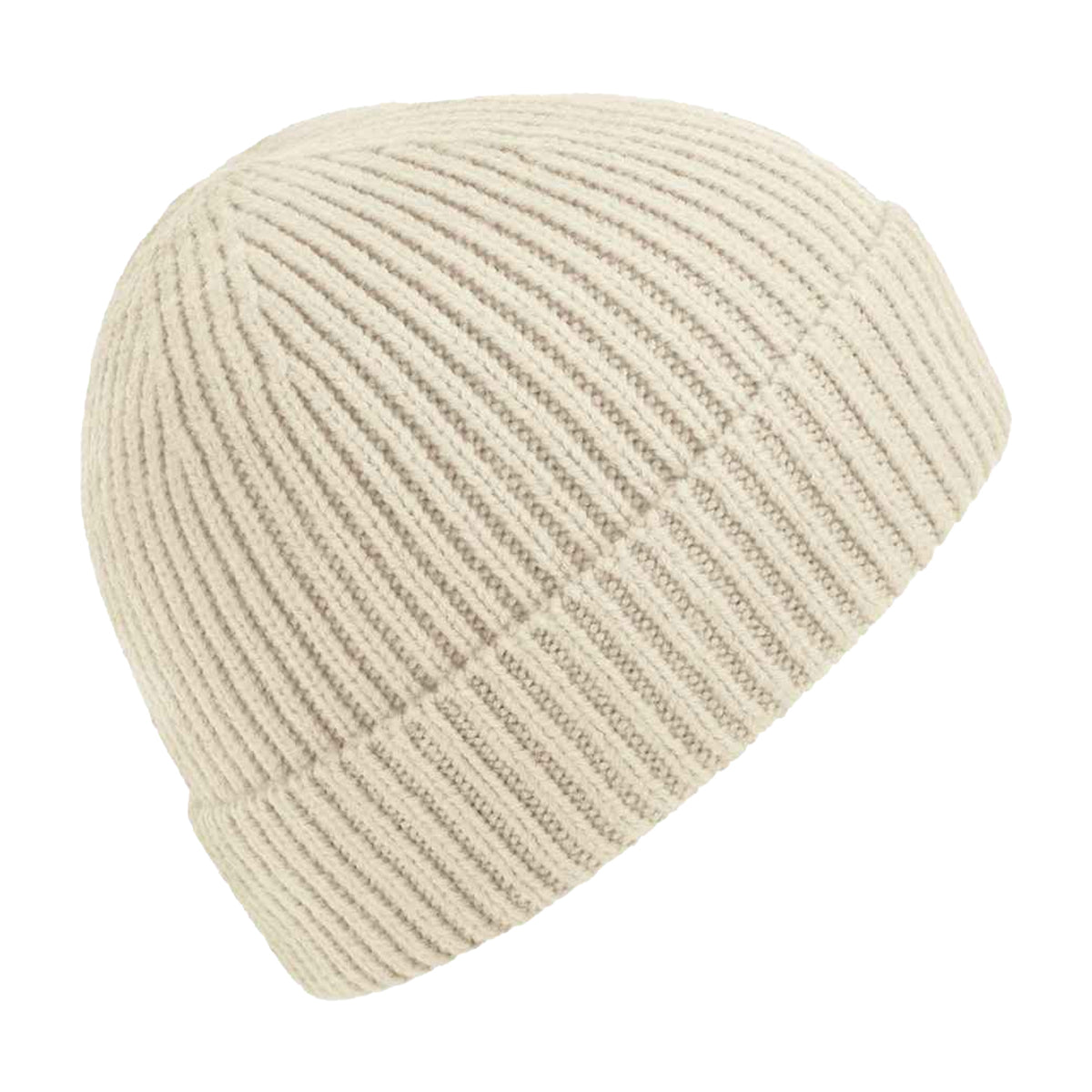 Oatmeal - Front - Beechfield Engineered Knit Ribbed Beanie