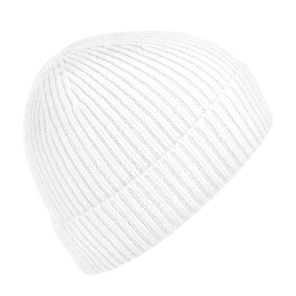 White - Front - Beechfield Engineered Knit Ribbed Beanie