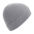 Light Grey - Front - Beechfield Engineered Knit Ribbed Beanie