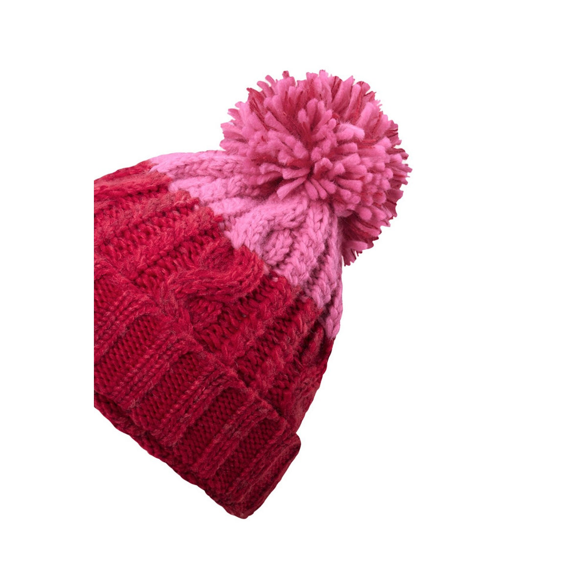 Classic Red-True Pink - Side - Beechfield Apres Beanie