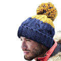 Oxford Navy-Mustard - Back - Beechfield Apres Beanie