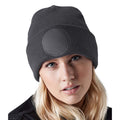 Graphite Grey - Back - Beechfield Circular Patch Beanie