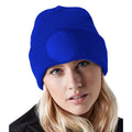 Bright Royal - Back - Beechfield Circular Patch Beanie