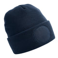 French Navy - Front - Beechfield Circular Patch Beanie