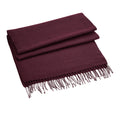 Burgundy - Front - Beechfield Classic Woven Scarf