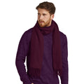 Burgundy - Back - Beechfield Classic Woven Scarf