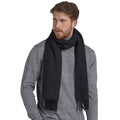 Charcoal - Back - Beechfield Classic Woven Scarf