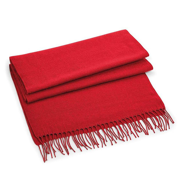 Classic Red - Front - Beechfield Classic Woven Scarf