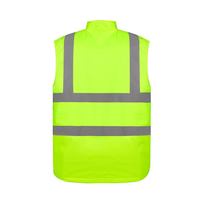 Yellow-Navy - Back - Yoko Adults Unisex Two Tone Bodywarmer