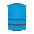 Sapphire Blue - Back - Yoko Childrens-Kids Hi-Vis Two Band Waistcoat