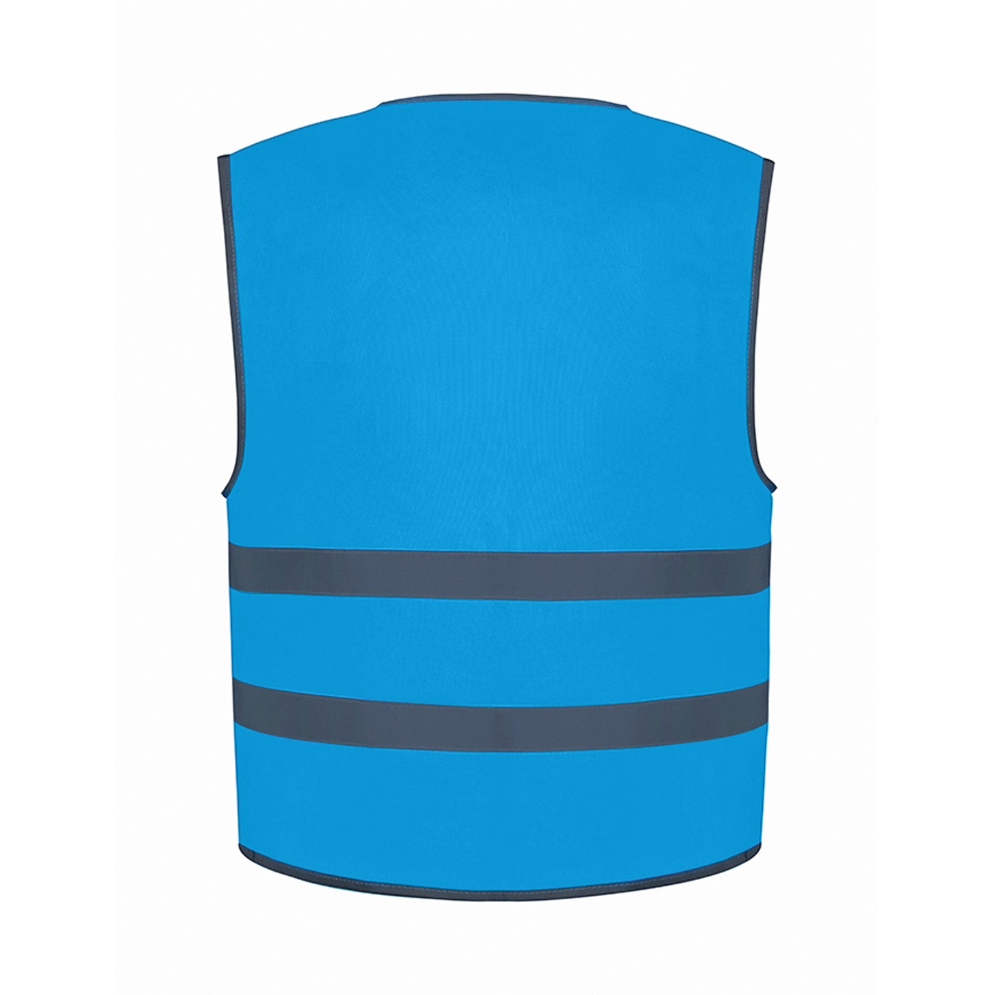 Sapphire Blue - Back - Yoko Childrens-Kids Hi-Vis Two Band Waistcoat