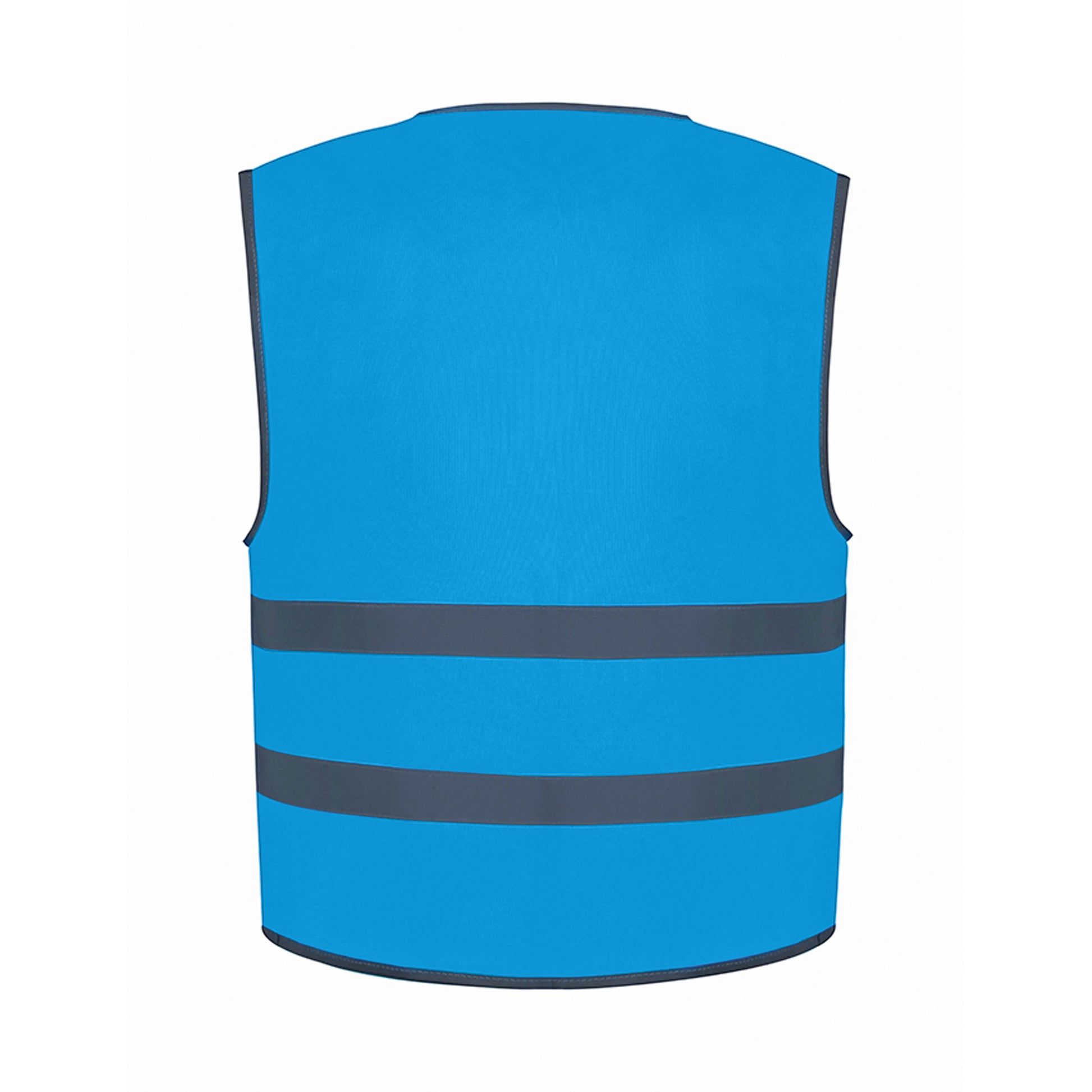 Sapphire Blue - Back - Yoko Childrens-Kids Hi-Vis Two Band Waistcoat