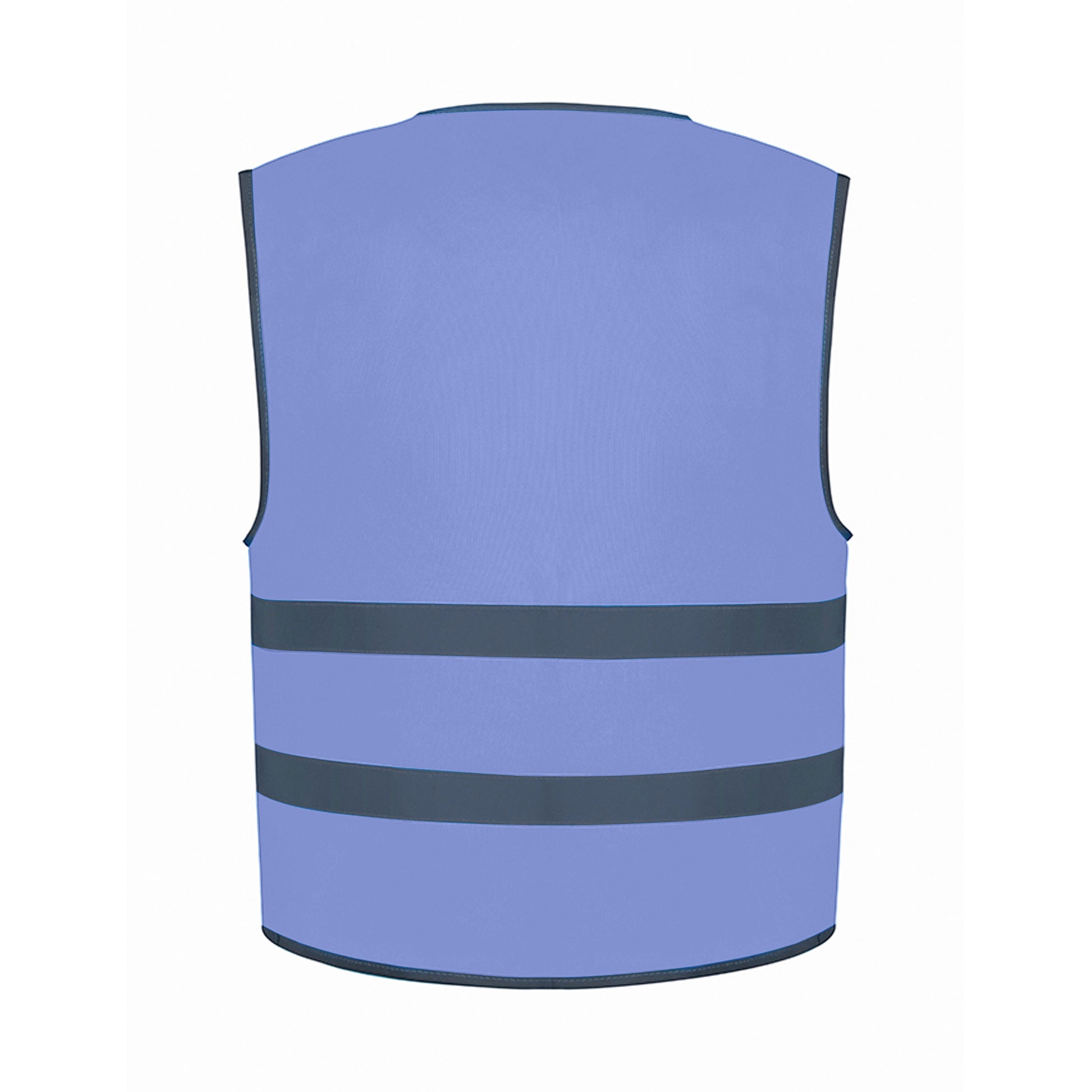 Sky Blue - Back - Yoko Childrens-Kids Hi-Vis Two Band Waistcoat