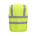 Yellow - Back - Yoko Hi-Vis Anti-Static Flame Retardant Waistcoat