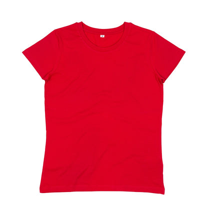Red - Front - Mantis Womens-Ladies Organic T-Shirt