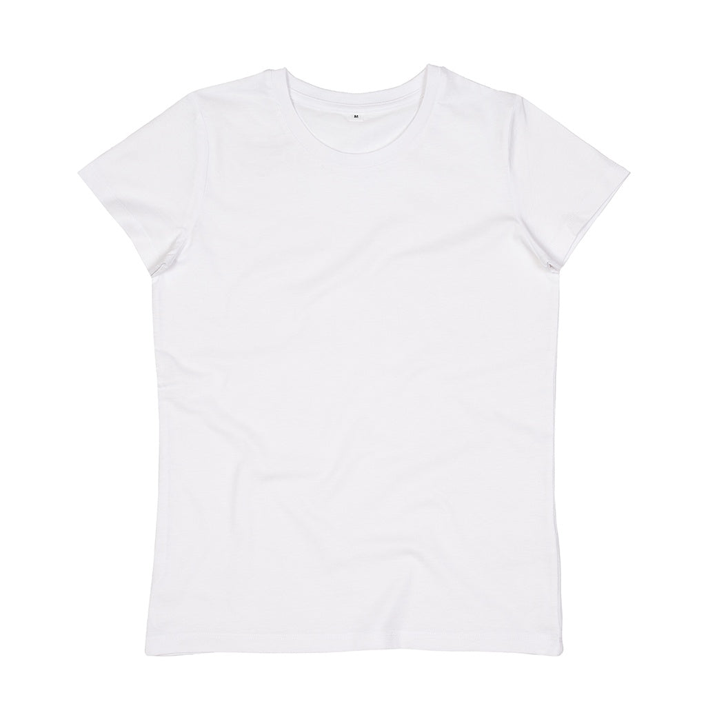 White - Front - Mantis Womens-Ladies Organic T-Shirt