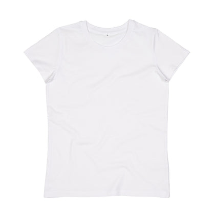 White - Front - Mantis Womens-Ladies Organic T-Shirt