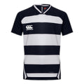 Navy-White - Front - Canterbury Childrens-Kids Evader Hooped Jersey
