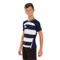 Black-White - Front - Canterbury Childrens-Kids Evader Hooped Jersey