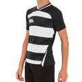 Black-White - Back - Canterbury Childrens-Kids Evader Hooped Jersey